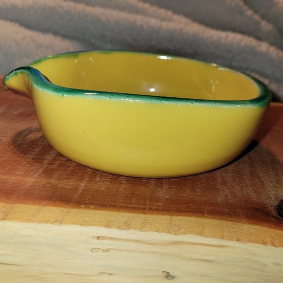 Yellow & Green Handpainted Italian Made in France - Picture 3 of 7